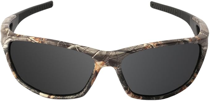 Polarized Outdoor Sports Sunglasses Tr90 Camo Frame for Men Women Driving Fishing Hunting Reduce Glare
