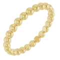Perle Dorée  Beaded Stackable Ring