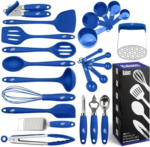 Kaluns Silicone Kitchen Utensils Set 24 Pcs Cooking Utensils Set