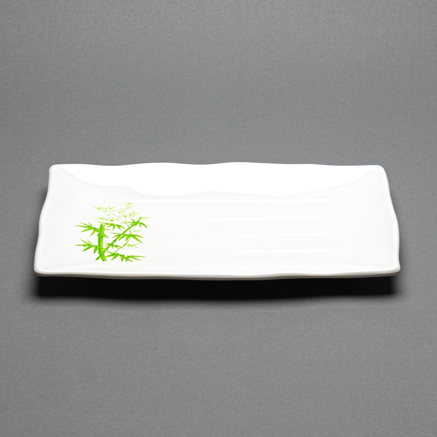 Melamine Rectangle Plate, 9pc, 11-3/8x7-1/4" (Green Bamboo)