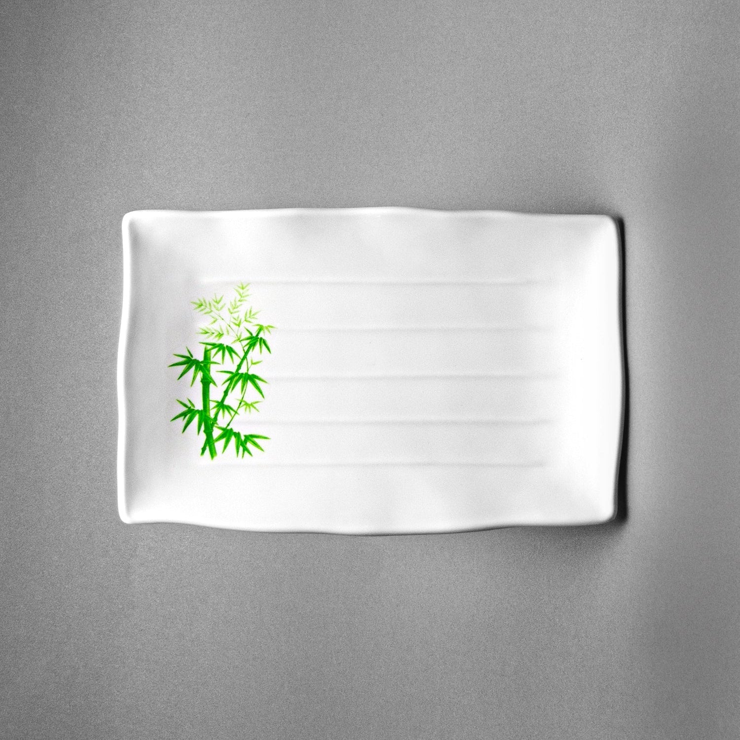 Melamine Rectangle Plate, 9pc, 11-3/8x7-1/4" (Green Bamboo)