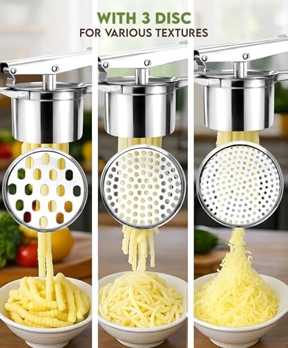 Large 15oz Potato Ricer with 3 Discs