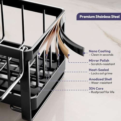 SWTYMIKI Sponge Holder for Kitchen Sink