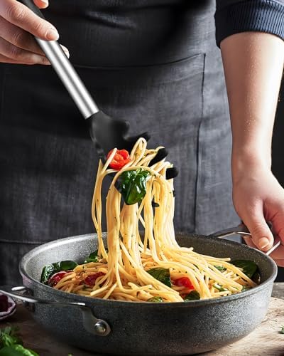 Silicone Spaghetti Spoon and Pasta Tong, Server Fork