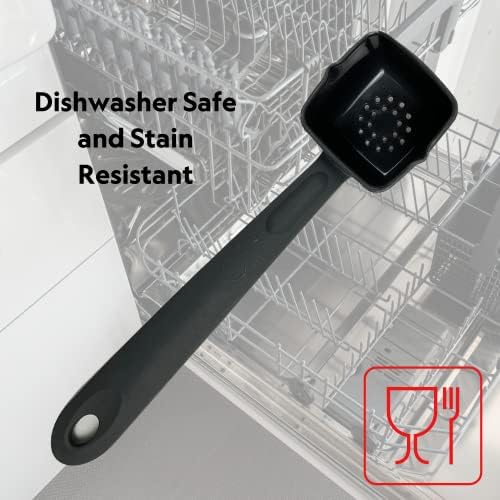 Rite-Size 6 oz. Perforated Square Server Portion Utensil, Copolymer Plastic