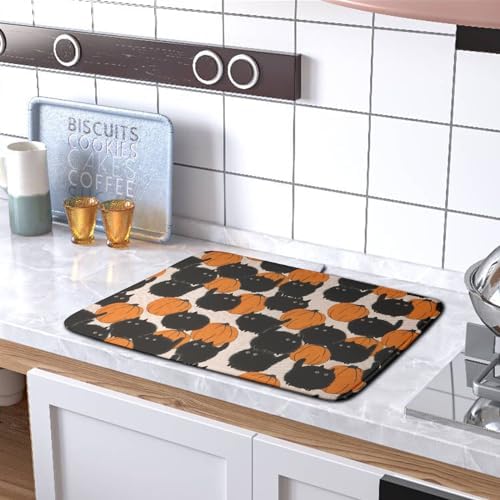 Happy Halloween Dish Drying Mat