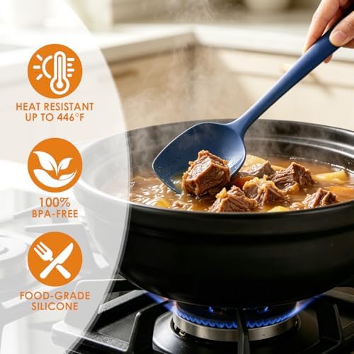 5-Piece Silicone Spatula Set, Reinforced Core & Connections