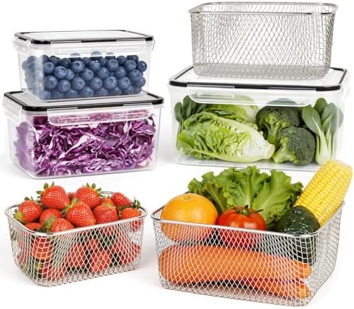 3 PCS Large Fruit storage Containers