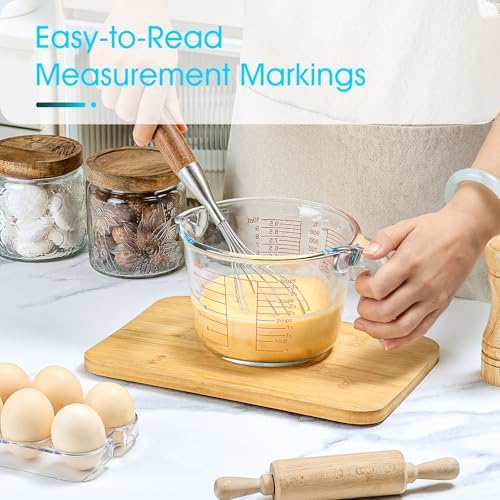NUTRIUPS 4-Cup High Borosilicate Glass Measuring Cup