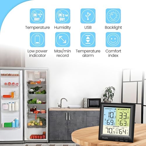 Wireless Fridge Freezer Thermometer