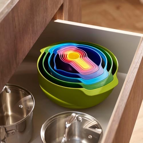 Joseph Joseph Nest 9 Plus, 9 Piece Compact Food Preparation Set