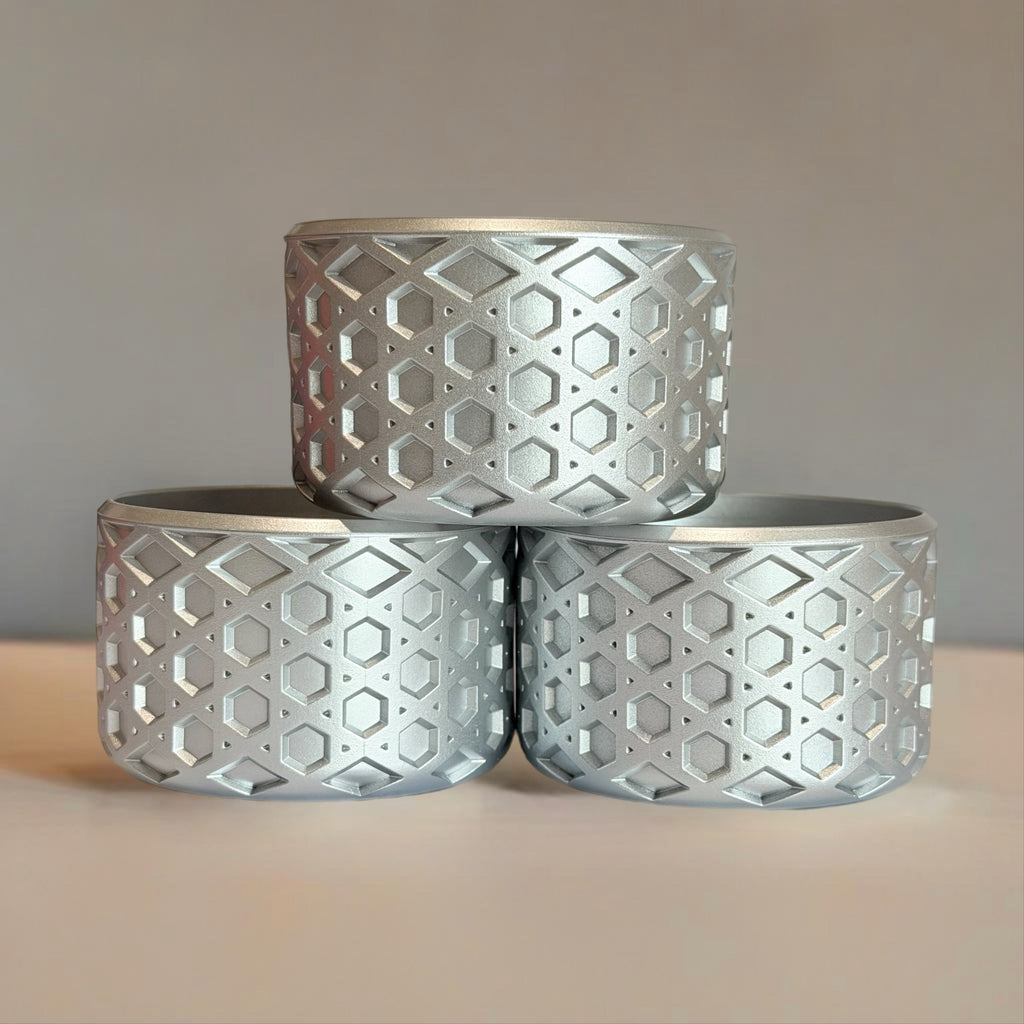 Metallic Silver Waffle Boot