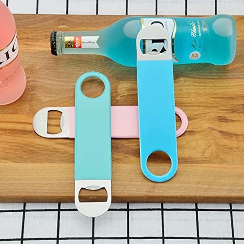 KTOJOY 3 Pack Heavy Duty Stainless Steel Flat Bottle Opener, Solid and Beer