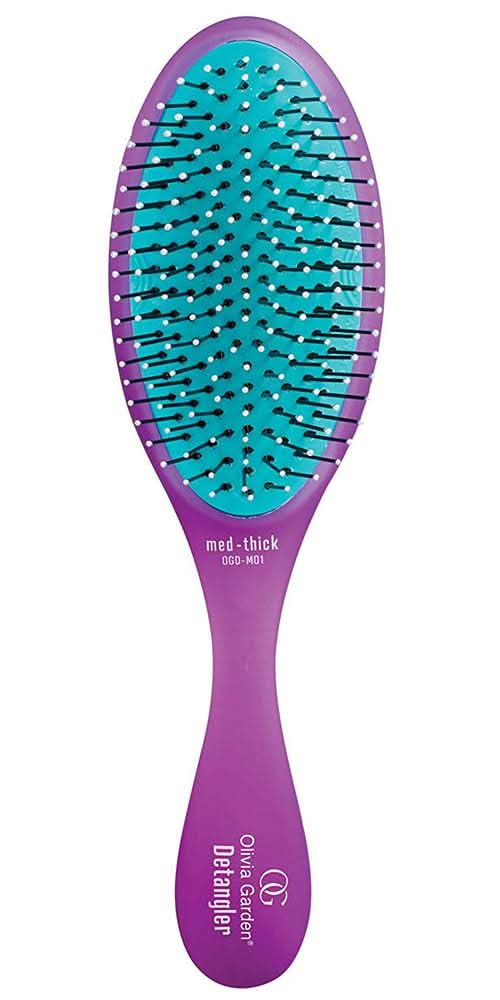 Purple Olivia Garden OG Detangler Brush OGD-M01 for wet and dry hair