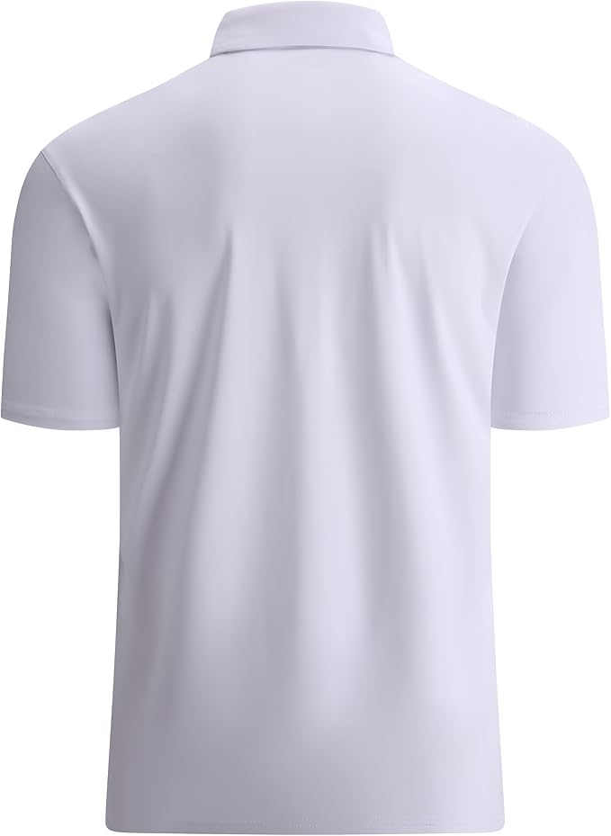 Men's Moisture-Wicking Golf Polo Shirt - Quick-Dry Performance Fit