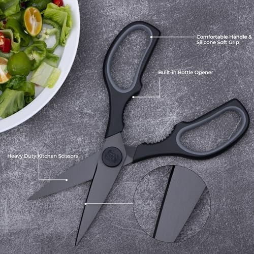 Linoroso Kitchen Scissors All Purpose Kitchen Shears
