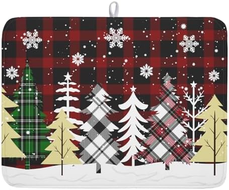 Merry Christmas Dish Drying Mat