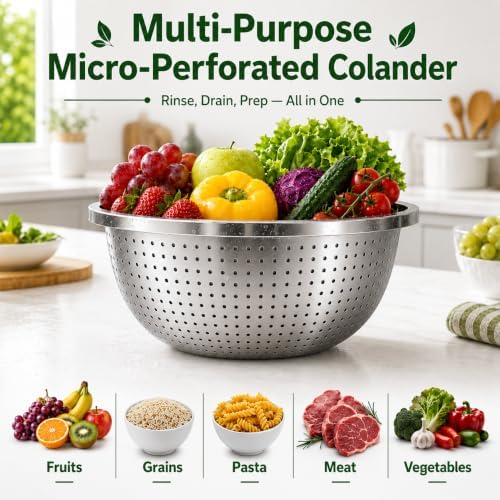 Stainless Steel Colander Set