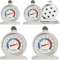 4 Pack Refrigerator FreezerThermometer, Large Dial Thermometer