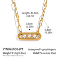 OT Heart-shaped Zircon Pendant Necklace