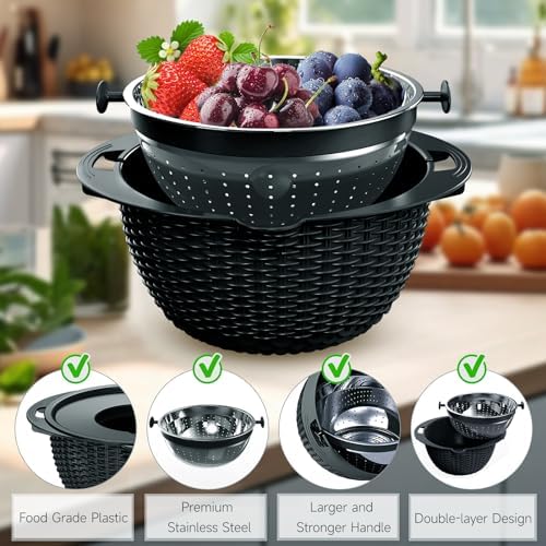 4-1 Colander with Bowl Set