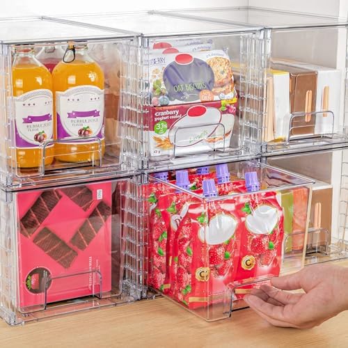 Vtopmart 4 Pack Large Stackable Storage Drawers