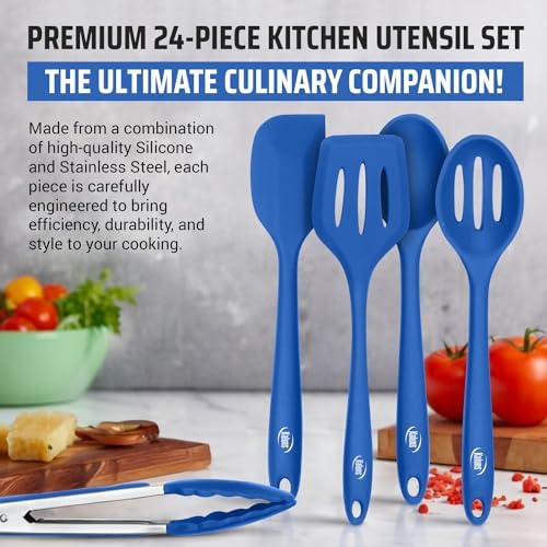 Kaluns Silicone Kitchen Utensils Set 24 Pcs Cooking Utensils Set