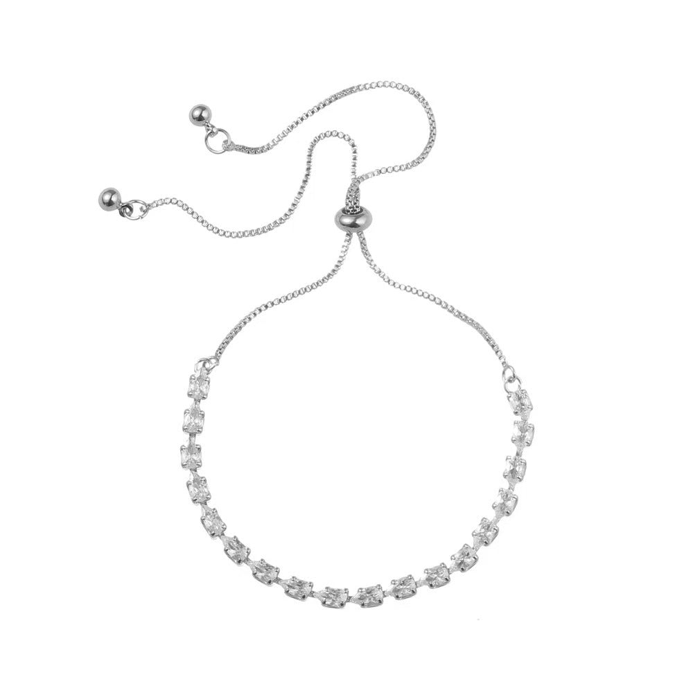 Delicate Zircon Adjustable Bracelet For Women
