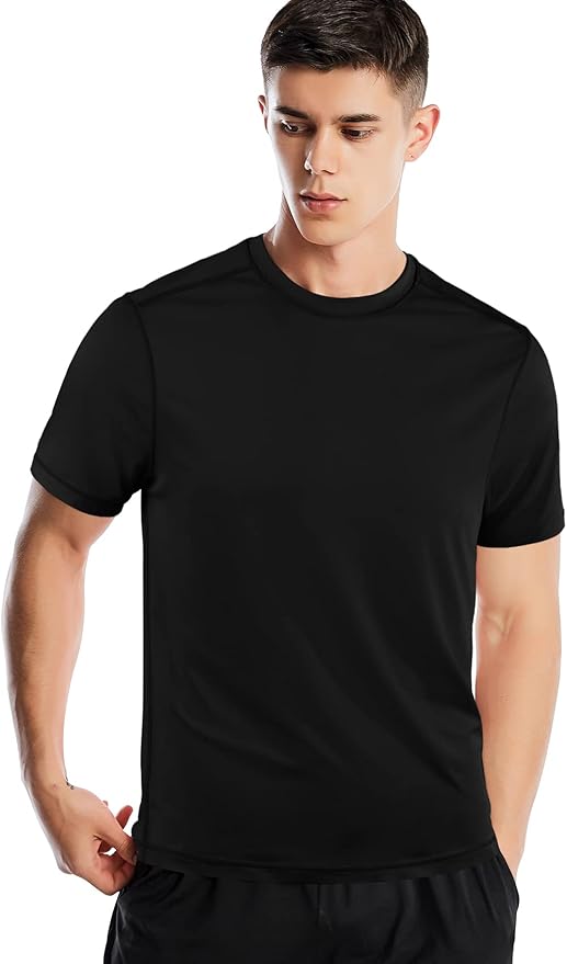 Men's Quick Dry Athletic Gym T-Shirt Moisture Wicking Workout Tee
