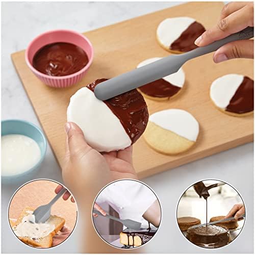 HOTEC BPA-Free Silicone Rubber Spatula Set