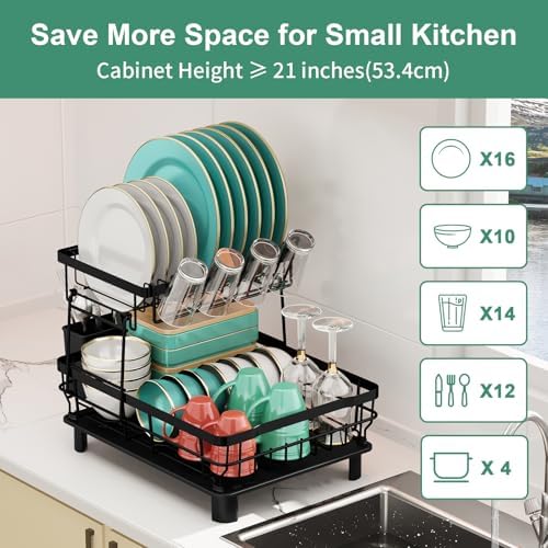 MOUKABAL 2 Tier Dish Drying Rack