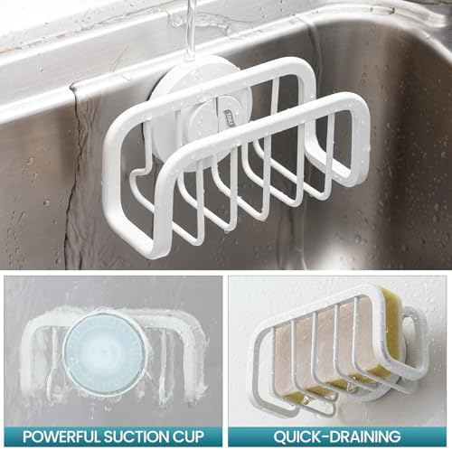 TAILI White Sponge Holder for Kitchen Sink