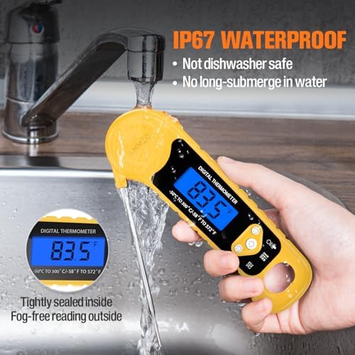 AMMZO Meat Thermometer Digital, Instant Read Food Thermometer