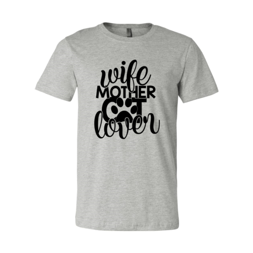 Mint Green Wife Mother Cat Lover Graphic Print T-Shirt - Image 7