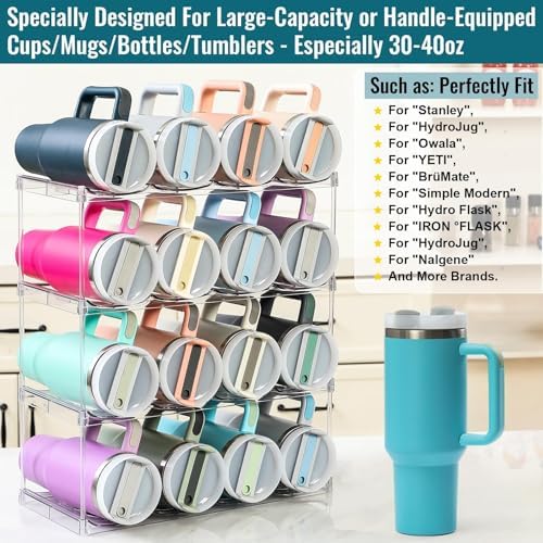 Premium Water Bottle Organizer for Stanley 40OZ & Various Bottles