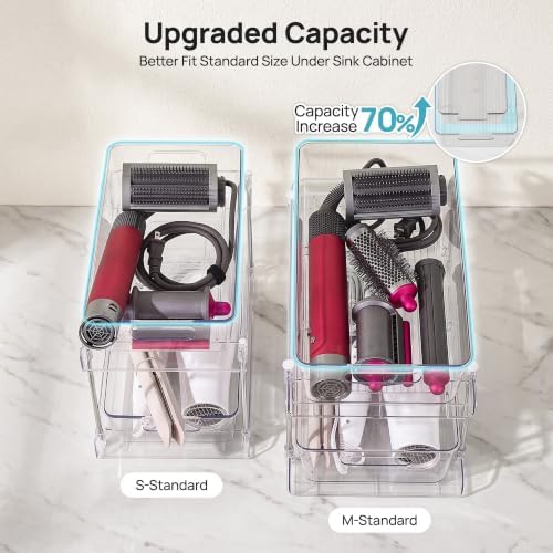 Vtopmart 2 Pack Larger Pull Out Bathroom Under Sink Organizer