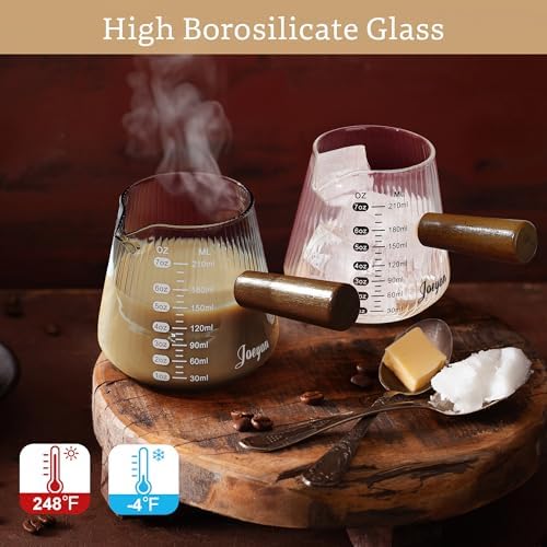 Joeyan Espresso Shot Cups, 7oz Espresso Measuring Cup, Espresso Accessories
