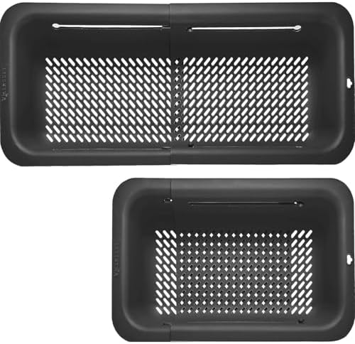 LASSHSWA Collapsible Colander for Kitchen, Over the Sink Strainer Basket for