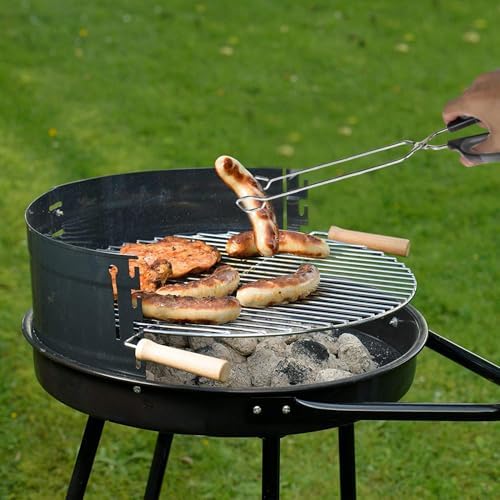 HINMAY Stainless Steel Scissor Tongs Cooking Tongs Set