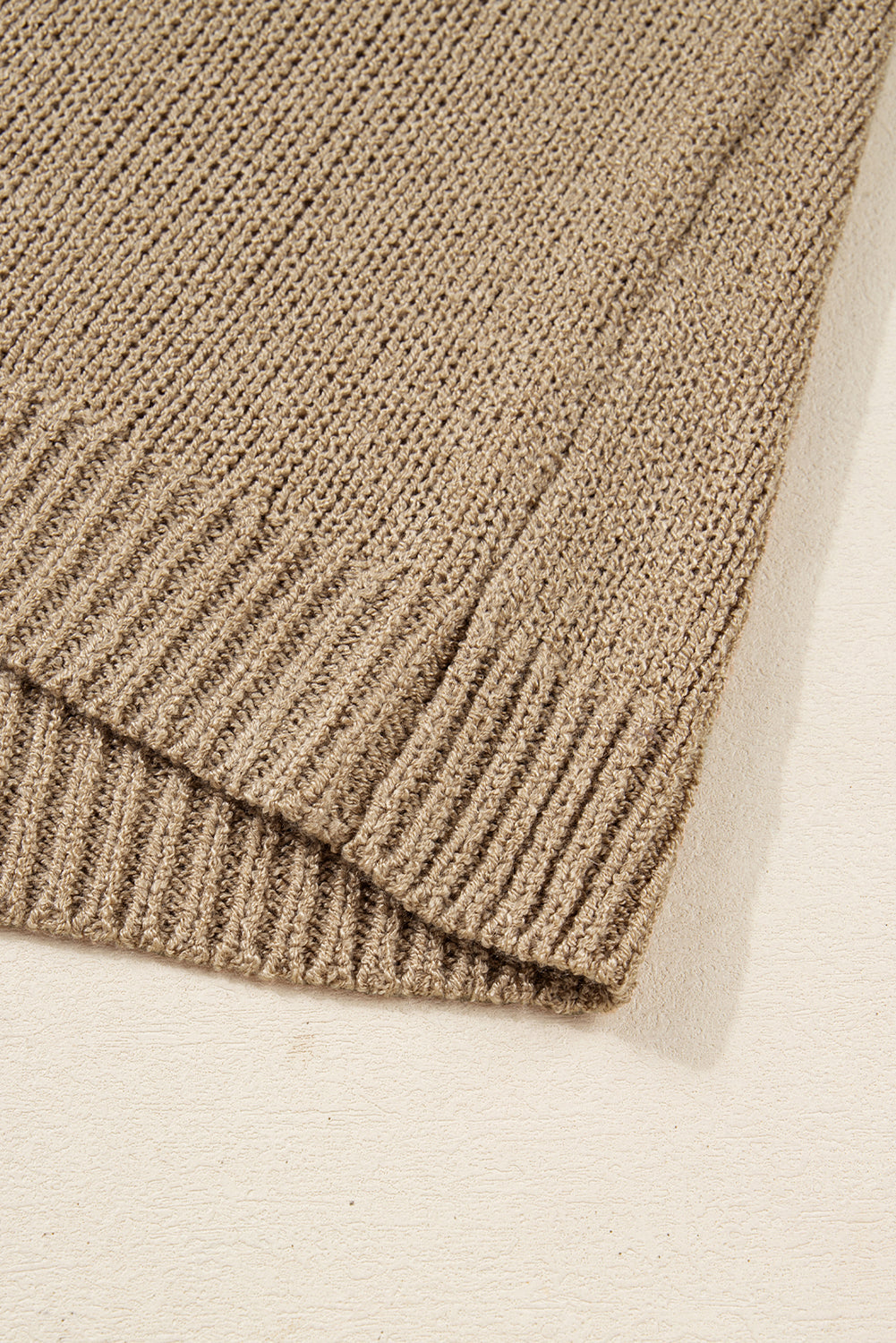 Laylani Drop Shoulder Slouchy Sweater in Camel and Tan