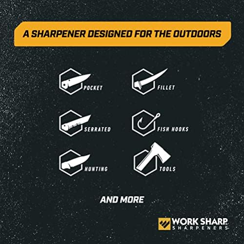 Work Sharp Guided Field Sharpener 3 Pack Gift Set, Travel Knife Sharpener Tool