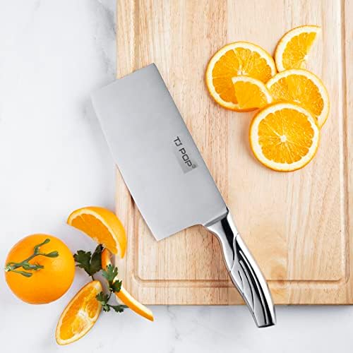 Vegetable Cleaver Knife 6.8 Inch, Ultra Sharp Chinese Chef's Knives, Full-tang