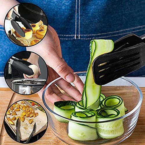 7 inch Mini Silicone Serving Tongs