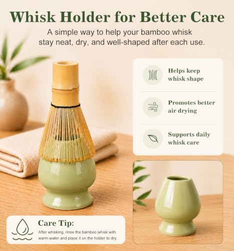 Matcha Whisk Set, Ceramic Matcha Kit