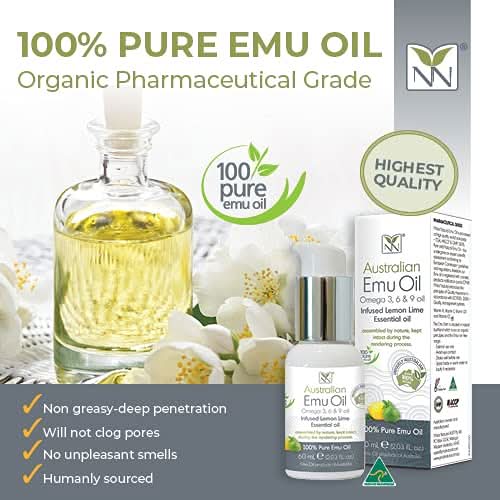 Australian Emu Oil - Lemon Lime Infused Skin & Hair Care 60ML