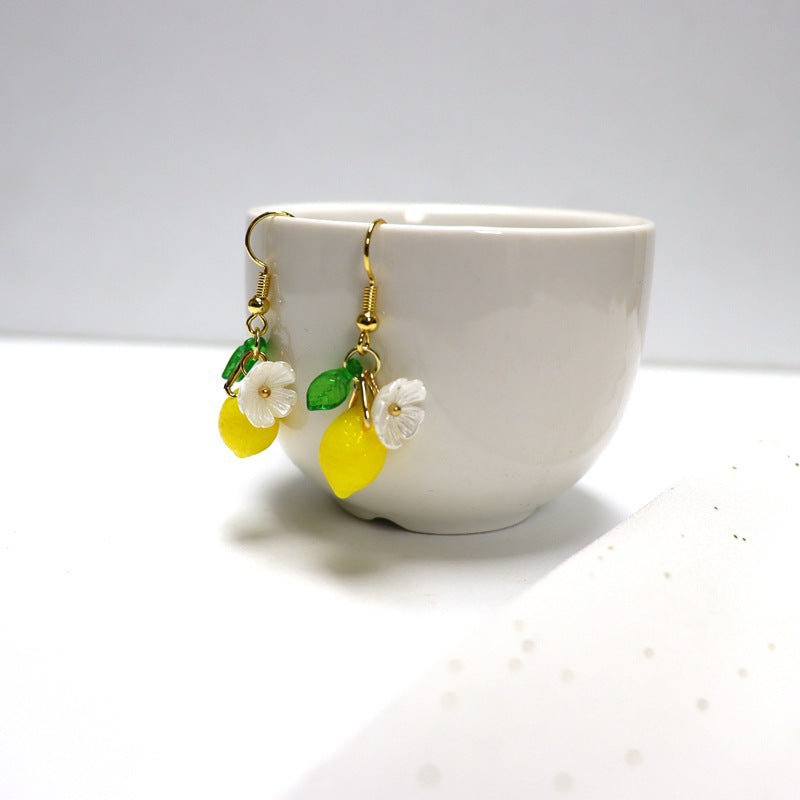 Whimsical Leaf Pendant Earrings in Vibrant Creative Resin Colors