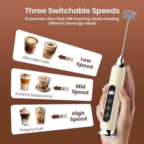 YUSWKO Milk Frother Wand for Coffee