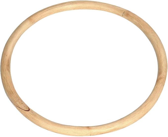ZooBoo Wing Chun Rattan Ring - Natural Wood Rings Wing Tsun Kung Fu Legs Hand Strength Training Equipment Yewen Sau Sticky IP Man Siu Lum Kung Fu Rings - Rattan 11 inch