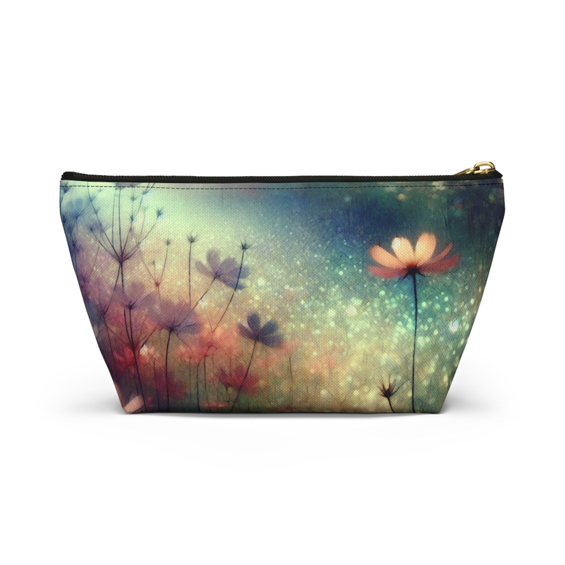 Floral Accessory Pouch – Ethereal Multi-Color Zipper Storage Case