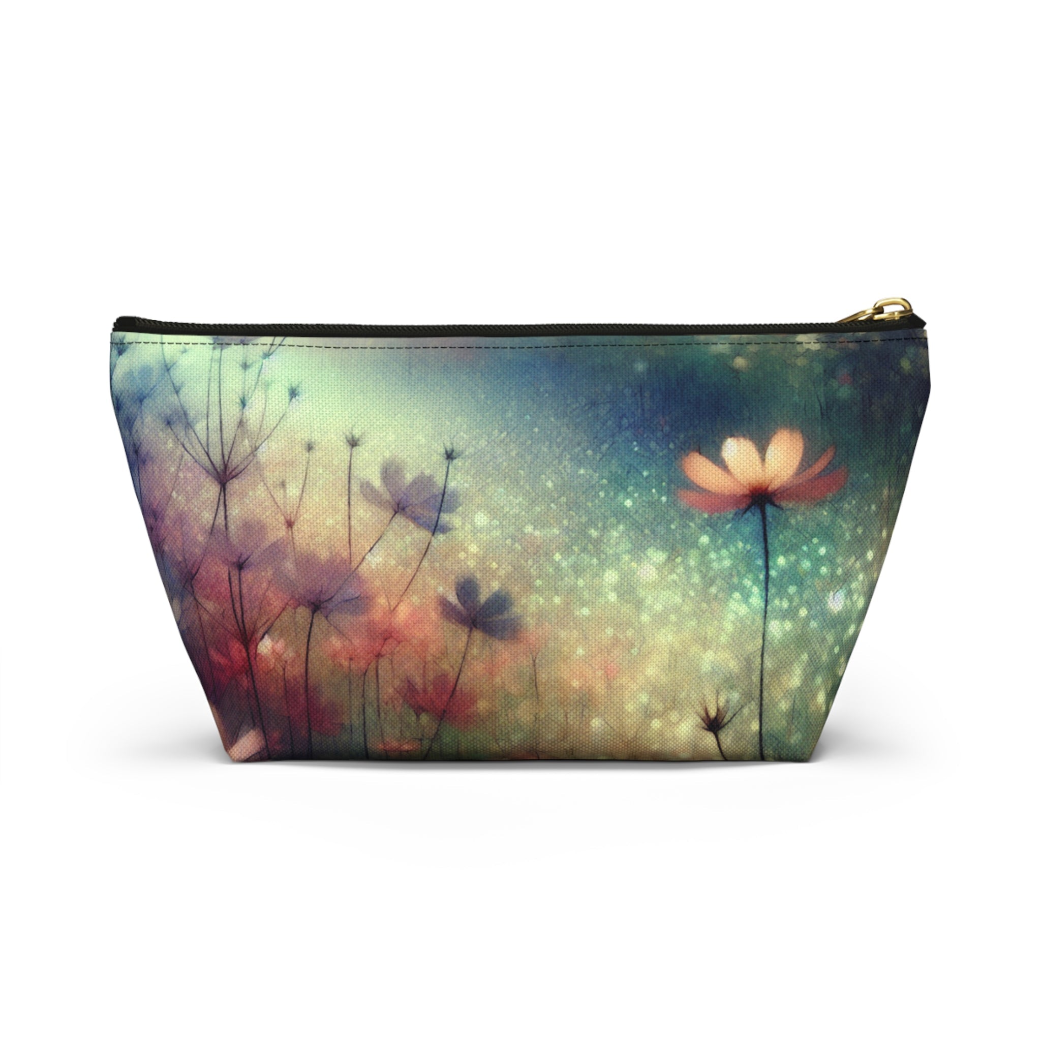 Floral Accessory Pouch – Ethereal Multi-Color Zipper Storage Case